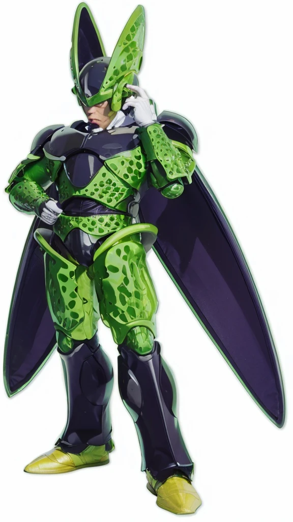 man in an green and black exoskeleton armor