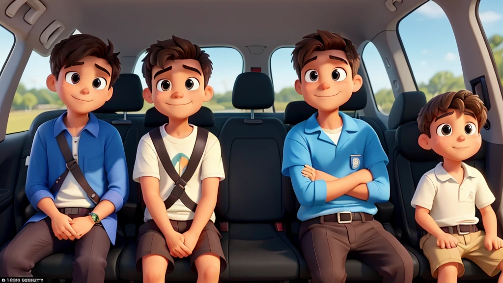 **Title: True friends**

**Chapter 1: The Great Competition**

Lucas e peter eram melhores amigos e adoravam competir em tudo. Be the one who ran faster, who could jump the highest, or whoever arrived at school first, the competition between them never stopped. Lucas always wore his seat belt when he got into the car because he knew it was the right thing to do and that it was the law. peter, on the other hand, I thought it was a waste of time.

**Chapter 2: The Park Challenge**

One day, They decided they would hold a competition in the park to see who could get through the obstacle course the fastest.. They were excited and couldn&#39;t wait to get there. Quando o pai de peter veio buscá-los, Lucas immediately put on his seat belt.. peter, although, got in the car and ignored the seat belt, like always.

**Chapter 3: The accident**

On the way to the park, something unexpected happened. A car made a dangerous maneuver, e o pai de peter teve que frear bruscamente. Lucas, secured by the seat belt, just felt scared. peter, who was without a belt, was thrown forward and hit his arm hard. The pain was immediate, and they realized something was wrong.

**Chapter 4: in hospital**

in hospital, os médicos confirmaram que peter havia fraturado o braço. He was very upset, not just because of the pain, but also for losing the competition in the park. While they waited, Lucas tried to cheer him up, mas peter estava muito pensativo. He knew he was lucky not to get hurt more seriously..

**Chapter 5: An Important Lesson**

After leaving the hospital, peter olhou para Lucas com gratidão e disse: "You were right, the seat belt could have prevented my injury." Lucas smiled and hugged his friend. From that day on, peter prometeu sempre usar o cinto de segurança. They remained friends and competitive, mas agora, they both knew that safety came first. In light of what happened, the two began working at school to raise awareness and impose