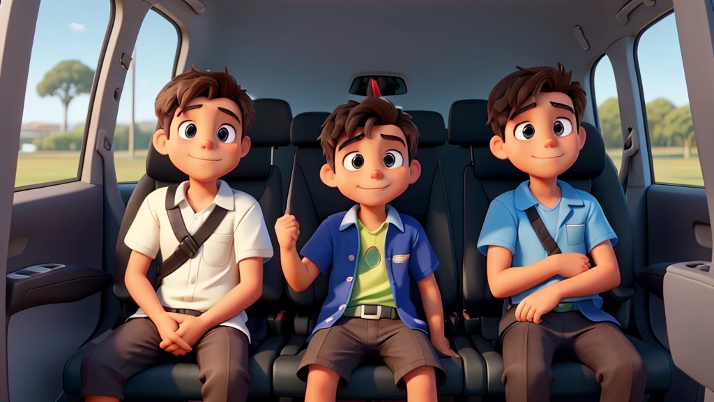 **Title: True friends**
**Chapter 1: The Great Competition**
Lucas e peter eram melhores amigos e adoravam competir em tudo. Be the one who ran faster, who could jump the highest, or whoever arrived at school first, the competition between them never stopped. Lucas always wore his seat belt when he got into the car because he knew it was the right thing to do and that it was the law. peter, on the other hand, I thought it was a waste of time.
**Chapter 2: The Park Challenge**
One day, They decided they would hold a competition in the park to see who could get through the obstacle course the fastest.. They were excited and couldn't wait to get there. Quando o pai de peter veio buscá-los, Lucas immediately put on his seat belt.. peter, although, got in the car and ignored the seat belt, like always.
**Chapter 3: The accident**
On the way to the park, something unexpected happened. A car made a dangerous maneuver, e o pai de peter teve que frear bruscamente. Lucas, secured by the seat belt, just felt scared. peter, who was without a belt, was thrown forward and hit his arm hard. The pain was immediate, and they realized something was wrong.
**Chapter 4: in hospital**
in hospital, os médicos confirmaram que peter havia fraturado o braço. He was very upset, not just because of the pain, but also for losing the competition in the park. While they waited, Lucas tried to cheer him up, mas peter estava muito pensativo. He knew he was lucky not to get hurt more seriously..
**Chapter 5: An Important Lesson**
After leaving the hospital, peter olhou para Lucas com gratidão e disse: "You were right, the seat belt could have prevented my injury." Lucas smiled and hugged his friend. From that day on, peter prometeu sempre usar o cinto de segurança. They remained friends and competitive, mas agora, they both knew that safety came first. In light of what happened, the two began working at school to raise awareness and impose