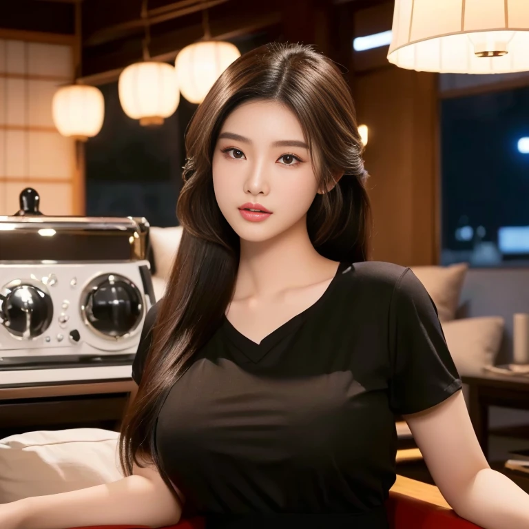 Araffe woman, beautiful,ponytail, long hairลอยปลิวขึ้น,black eyes, ผู้หญิงlong hairชาวเอเชียตะวันออกเฉียงใต้ที่มีใบหน้ากลม, Large chest measures 38 inches., Warm light, morning sun, long hair,black eyes,abdominal muscles, The body is beautiful and strong., rounded chest, (digital painting, HDR, high contrast), 3-D, 8K, 45,000,000 pixcls,Asian girl, Gorgeous Chinese model, Japanese model, beautiful asian woman, Japanese goddess, Very beautiful girl., beautiful young woman, very beautiful woman, Attractive and beautiful, sexy girl, Asian girl, beautiful female model, jaw-dropping beauty, ใบหน้าและร่างกายที่น่าดึงดูดarafed woman in a red uniform posing for a picture, red uniform, Wearing a red captain's uniform, young woman wearing uniform, Wearing a headmaster's uniform, JK uniform, Rin Tohsaka, wear restaurant uniform rr, wear red dress, red shirt, Wear a red formal dress, pilot suit, red dominating, cool red shirt, wearing red shirt