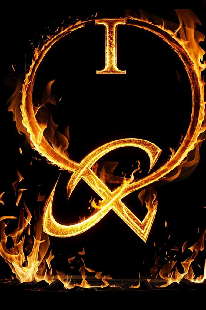 make a logo with black background, with reverse cross, with fire in it with name CURSED SAINTS in bold letter
