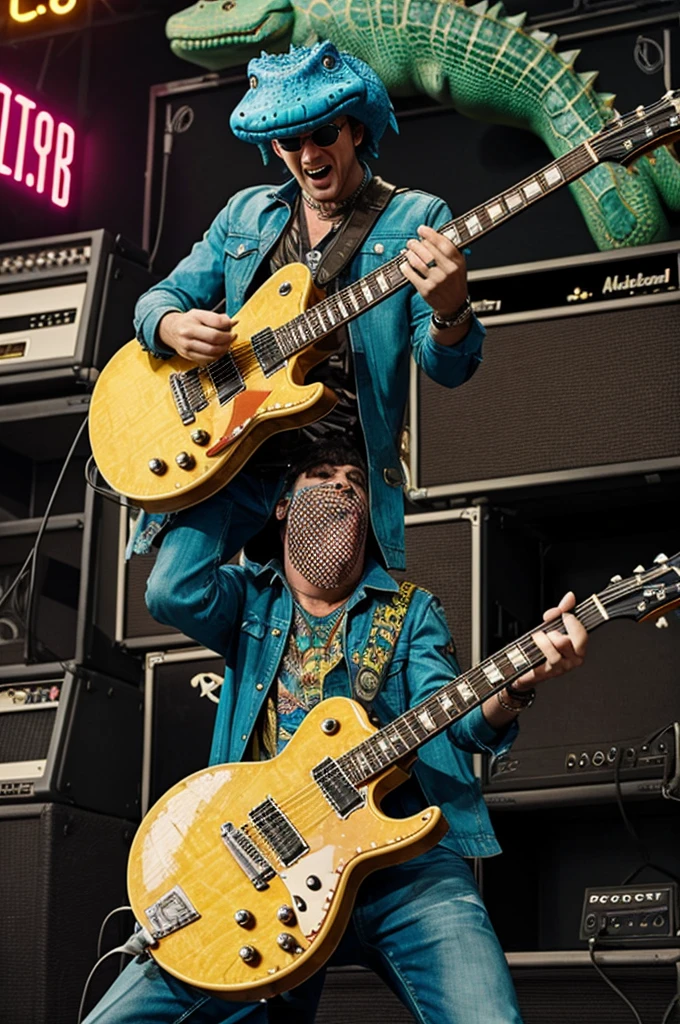 Crazy rockstar aligator