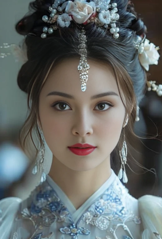 Araffe woman, beautiful,ponytail, long hairลอยปลิวขึ้น,black eyes, ผู้หญิงlong hairชาวเอเชียตะวันออกเฉียงใต้ที่มีใบหน้ากลม,  Large chest measures 38 inches., Warm light, morning sun,  long hair,black eyes,abdominal muscles, The body is beautiful and strong., rounded chest, (digital painting, HDR, high contrast), 3-D, 8K, 45,000,000 pixcls,Asian girl, Gorgeous Chinese model, Japanese model, beautiful asian woman, Japanese goddess, Very beautiful girl., beautiful young woman, very beautiful woman, Attractive and beautiful, sexy girl, Asian girl, beautiful female model, jaw-dropping beauty, ใบหน้าและร่างกายที่น่าดึงดูดarafed woman in a red uniform posing for a picture, red uniform, Wearing a red captain&#39;s uniform, young woman wearing uniform, Wearing a headmaster&#39;s uniform, JK uniform, Rin Tohsaka, wear restaurant uniform rr, wear red dress, red shirt, Wear a red formal dress, pilot suit, red dominating, cool red shirt, wearing red shirt