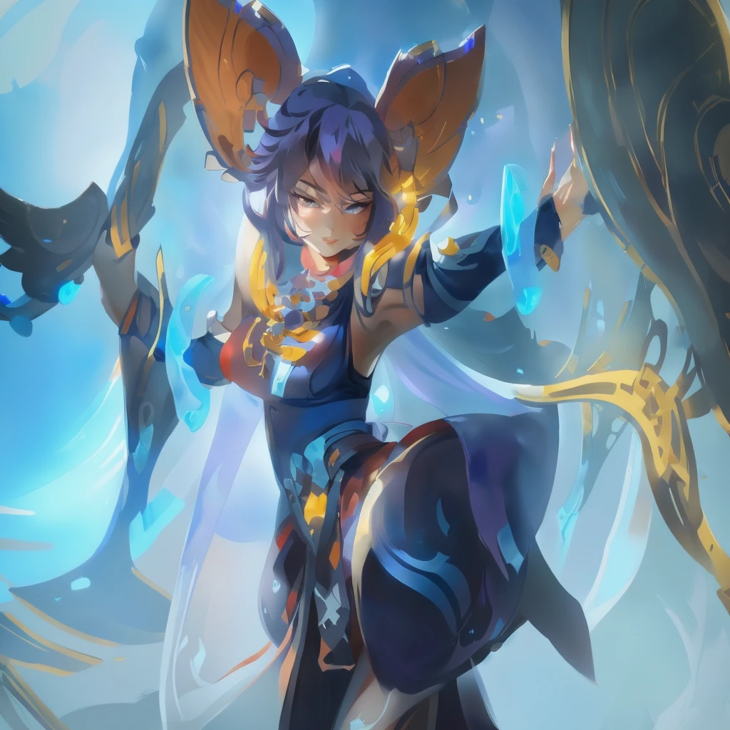 a close up of a woman with a blue outfit and a cat ears, official splash art, extremely detailed artgerm, artgerm lau, style artgerm, qiyana, ig model | artgerm, ! dream artgerm, iconic character splash art, zenra taliyah, character splash art, artgerm style