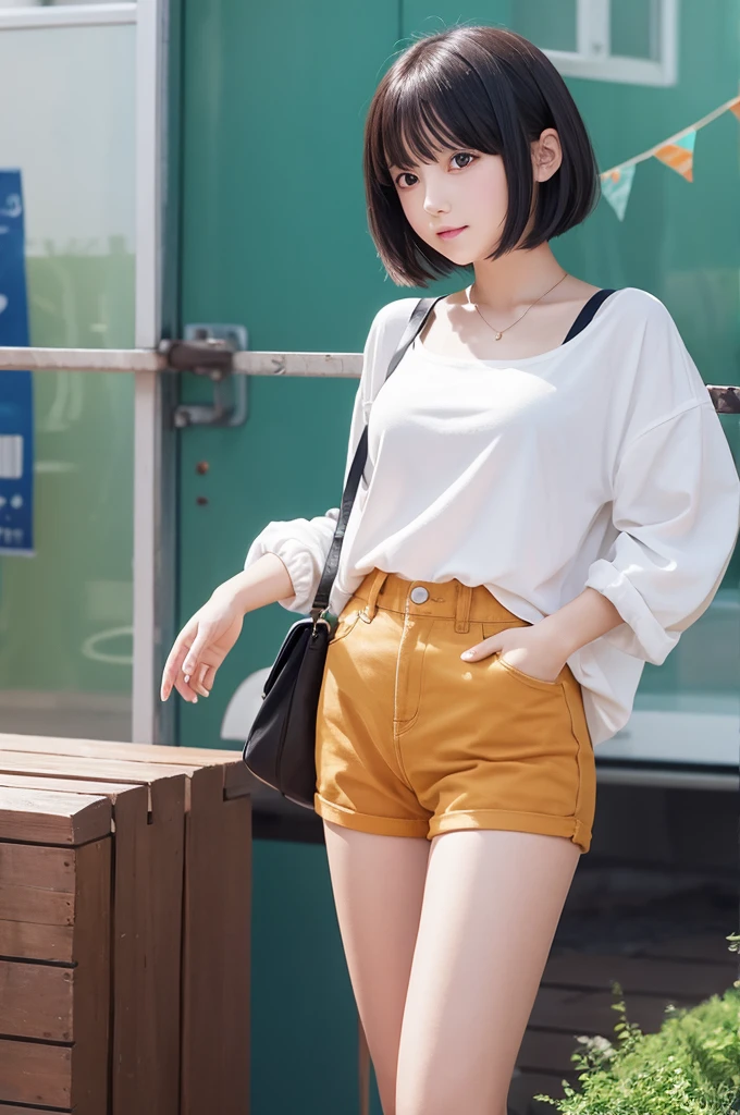 Anime illustration Short Bob Girl