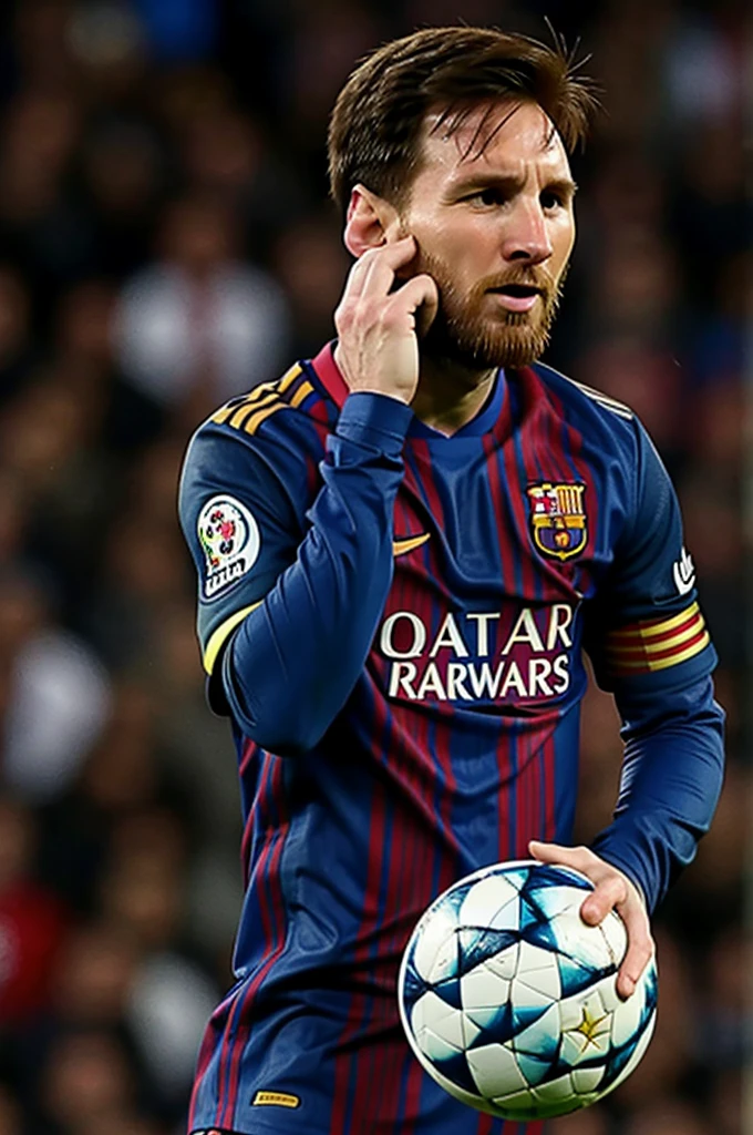 Messi crying