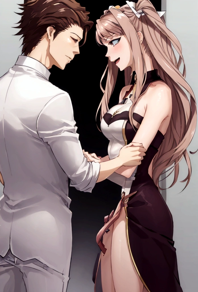 Monika and Aizen fall in love at first sight