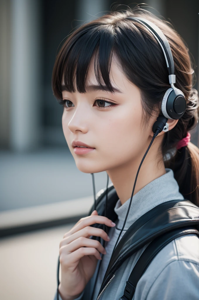 Person with a earphone