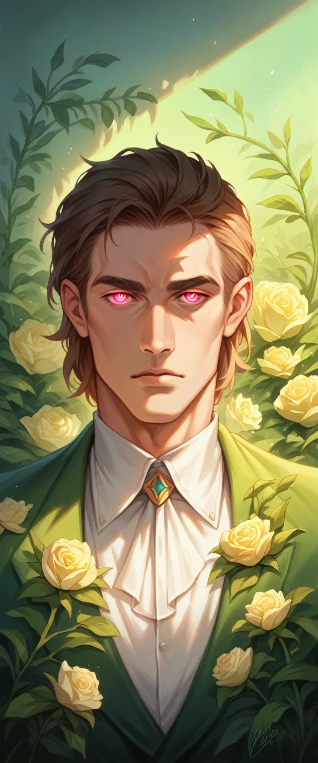 A sensual man, muscular body, chiseled facial features, intense gaze, perfect skin, mesmerizing eyes, lush lips, elegant pose, natural lighting, cinematic composition, dramatic shadows, high contrast, striking colors, sophisticated aesthetic, oil painting, hyperrealistic, award-winning digital art