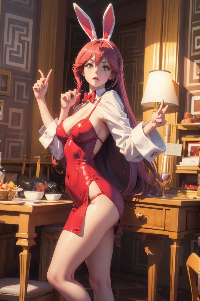 woman dressed as a sex bunny