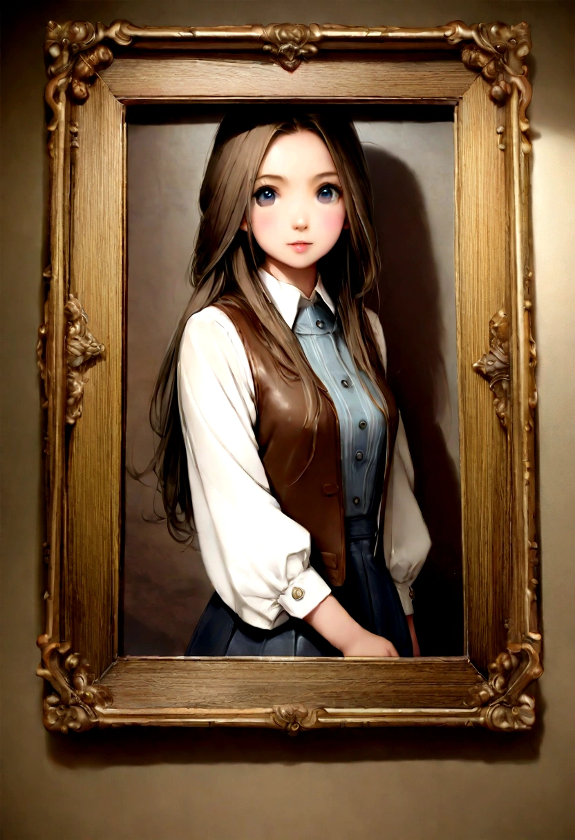Hyperrealistic photography, mignon , 30 ans, longs cheveux bruns, photo nette, Regarder le spectateur, Brown hair, long dark brown hair, corps, Model you are looking for, photo réaliste d'une fille. regarde la caméra