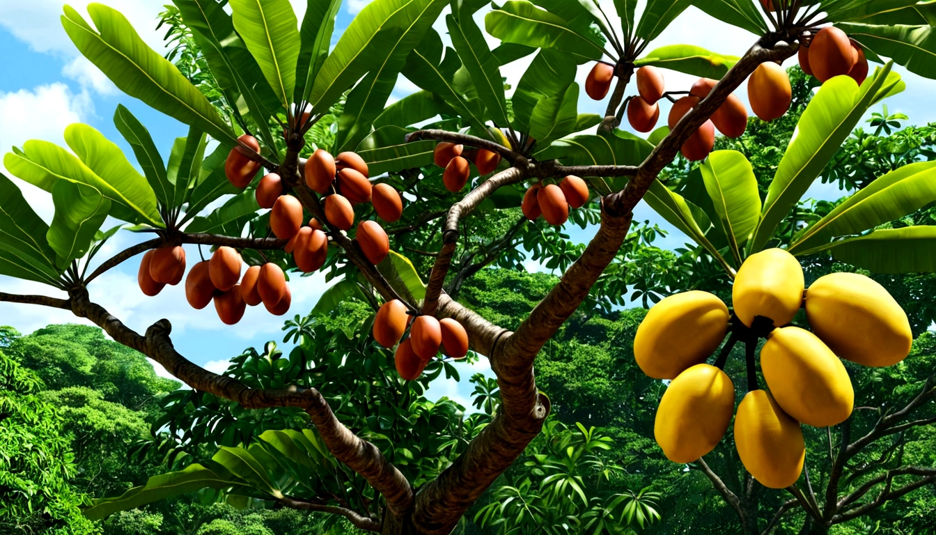 tree and ackee foods real natural realistic 