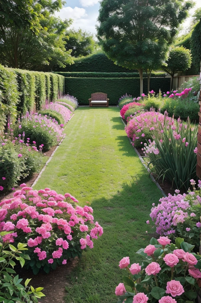 Pink garden