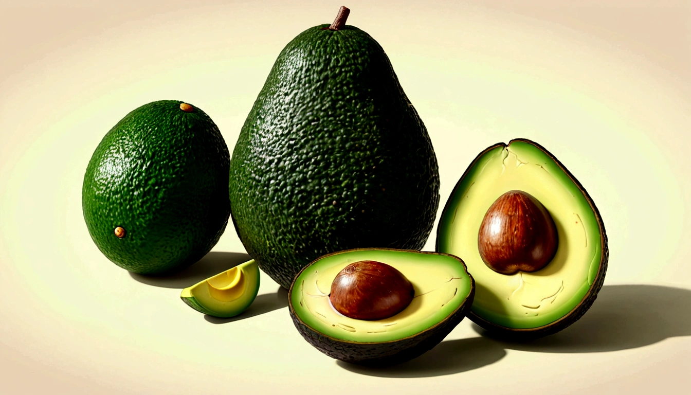 tree and Avocado foods real natural realistic