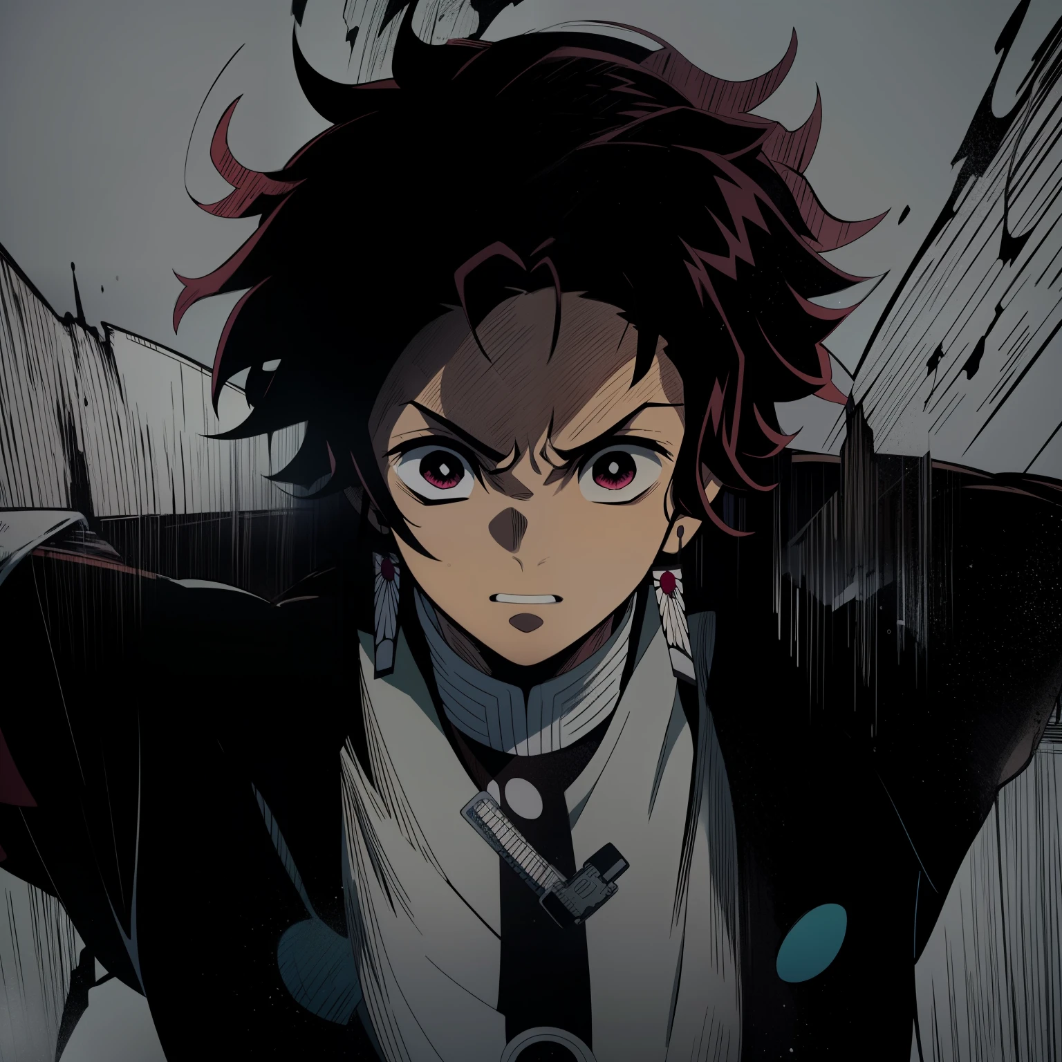 earrings tanjiro, hight resolution, Anime Art Wallpapers 8K, epic composition, Battle, Anime character with a sword on the background of fire and water, mist, Cute guy in Demon Slayer art, Demon Slayer Art Style, demon slayer rui fanart, badass anime 8 k, Demon Slayer, Anime Key Art, 4 k manga wallpapers, kimetsu no yaiba, anime wallaper, Ultra Transparent, Ultra Detailed, very extremely beautiful, anime epic artwork, Anime Art Wallpapers 8K, Local Art