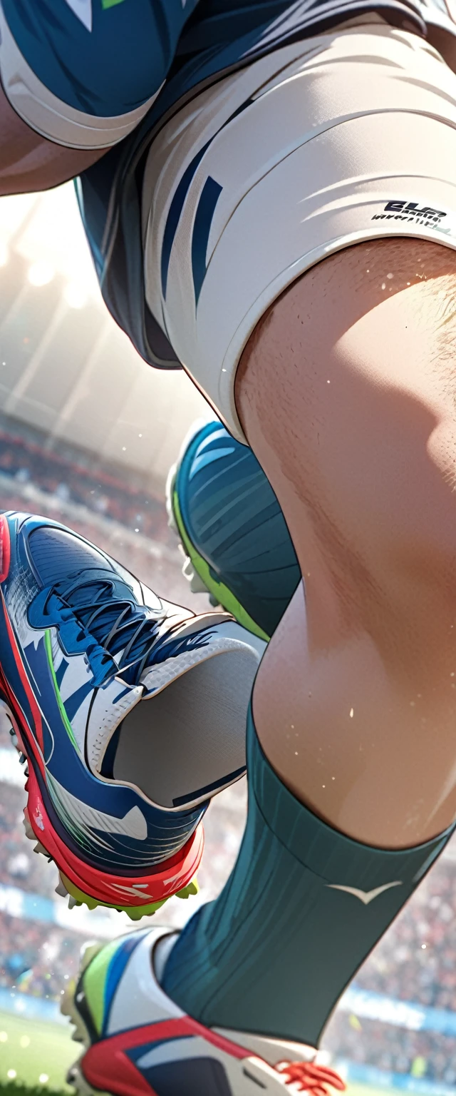 Full-body close-up of rugby players with beautiful texture and extremely fine texture,detailed, bright, Animation style high definition and high quality presentation