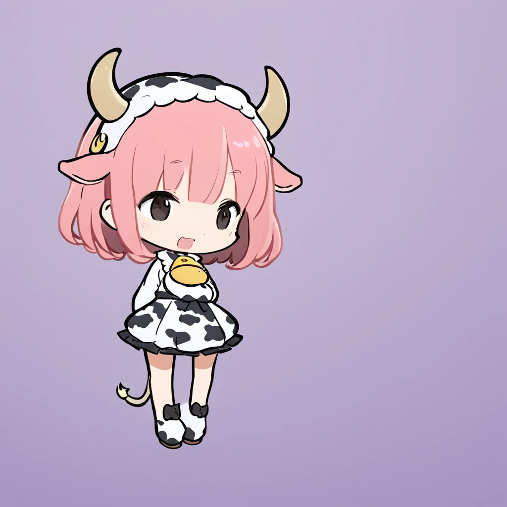 "cute, Cow motif、Her outfit is fluffy and soft., Comes with hair clips and other accessories. Cow print clothing、J Cup、Cow horns grow、