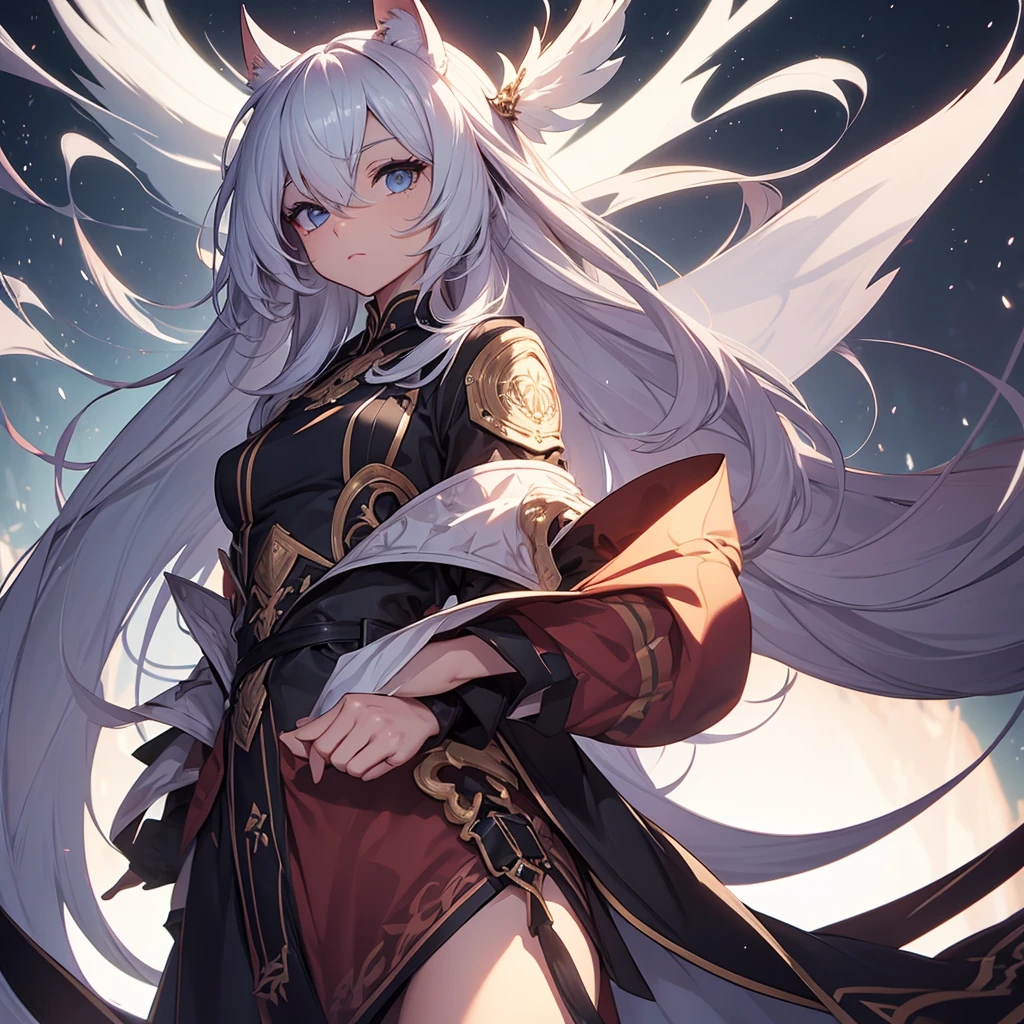 draw a character that represents calm caticatura style