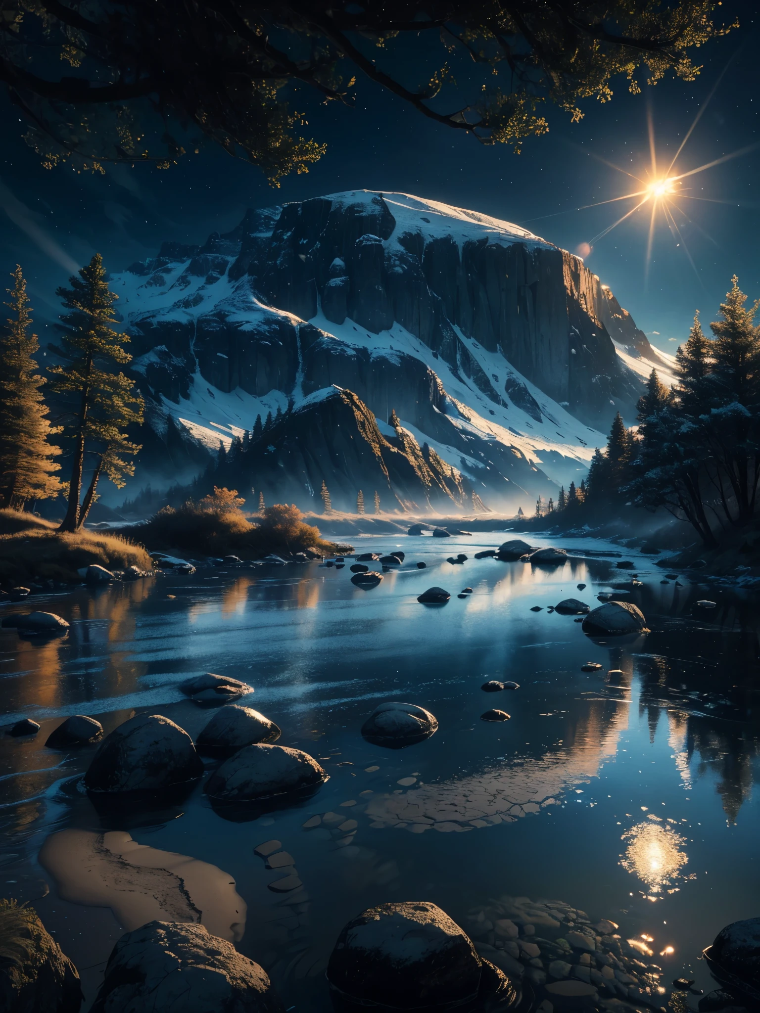 photorealistic landscape, natural landscape, naturey, Beleza Da naturey, Golden Sunset, Sky, Sky Power, Detailed Realistic Sunset, Cedars, Cedar, God's City, Heavens Realm, mountainscape, rivers of water, Sunset realism, Árvores naturey, Alone Men, man on his back, Man's Back, panorama, Alpha Male, Path to Heaven, heavenly, Detailed Realistic Image 8K, 16K Photorealistic Contrast, 8K Photorealistic Sharpness, 4K Photorealistic Cores, 16K Photorealistic Shadows, 8K Photorealistic Textures, 16K Photorealistic Texture, 4K Photorealistic Light, 4K PhotoRealism, FullHD 4K Detailed Contrast, detailed sharpness FullHD 8K, detailed sharpness FullHD 4K, detailed sharpness, 2K Detailed Colors, lifelike colors, FullHD Detailed Shadows, 4K Detailed Textures, detailed texture, padoru, Natural Beauty, chic 