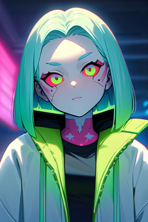 ((Best quality)), ((masterpiece)), (detailed), Rebecca from cyberpunk, in LA