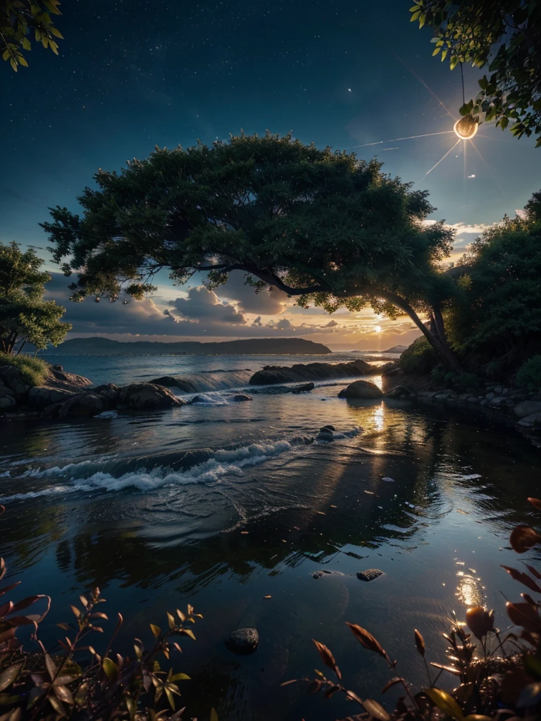 photorealistic landscape, natural landscape, naturey, Beleza Da naturey, Golden Sunset, Sky, Sky Power, Detailed Realistic Sunset, Cedars, Cedar, God's City, Heavens Realm, mountainscape, rivers of water, Sunset realism, Árvores naturey, Alone Men, man on his back, Man's Back, panorama, Alpha Male, Path to Heaven, heavenly, Detailed Realistic Image 8K, 16K Photorealistic Contrast, 8K Photorealistic Sharpness, 4K Photorealistic Cores, 16K Photorealistic Shadows, 8K Photorealistic Textures, 16K Photorealistic Texture, 4K Photorealistic Light, 4K PhotoRealism, FullHD 4K Detailed Contrast, detailed sharpness FullHD 8K, detailed sharpness FullHD 4K, detailed sharpness, 2K Detailed Colors, lifelike colors, FullHD Detailed Shadows, 4K Detailed Textures, detailed texture, padoru, Natural Beauty, chic