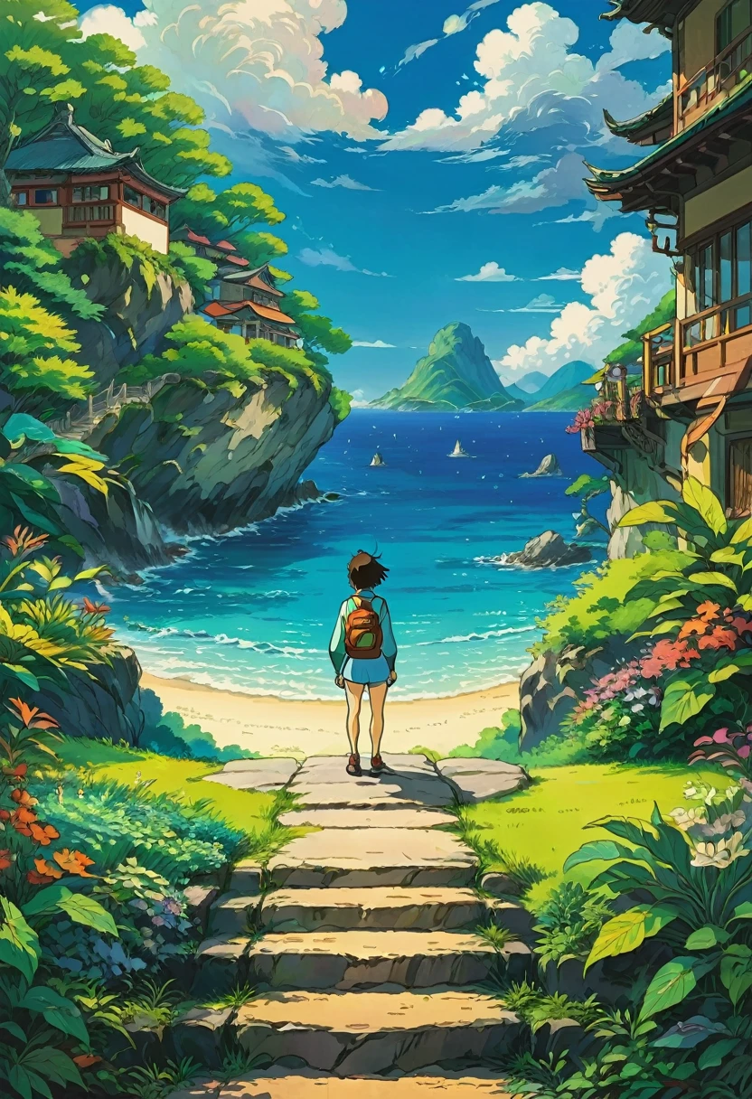 Athlete, Studio Ghibli Style, Ghibli color, Miyazaki Hayao style, full body, cinematic still, cinemascope, best quality, masterpiece, very aesthetic, perfect composition, intricate details, ultra-detailed, vivid colors