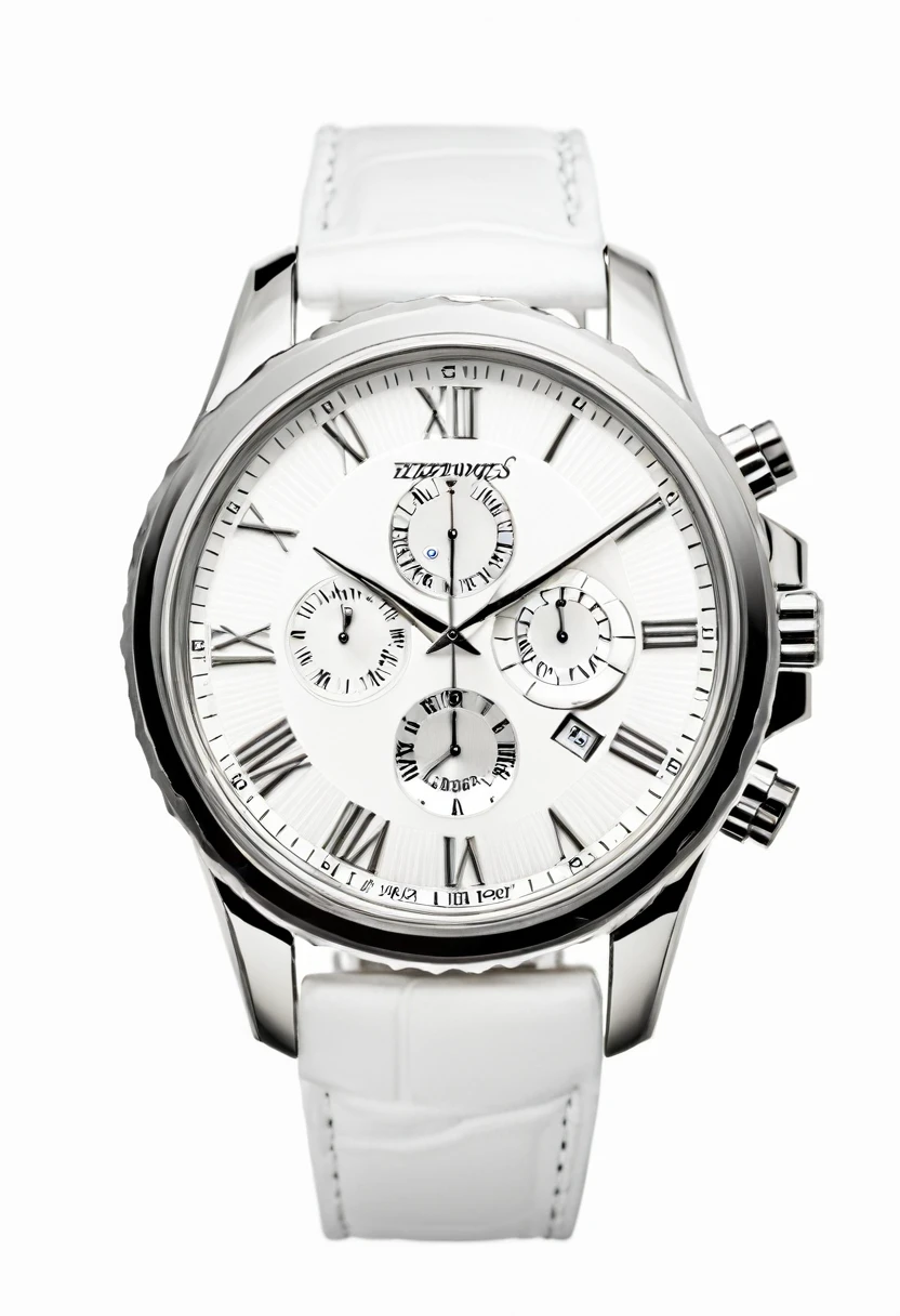 Luxury watch with white background