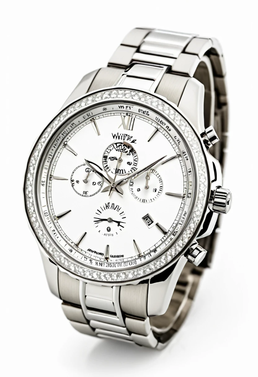 Luxury watch with white background