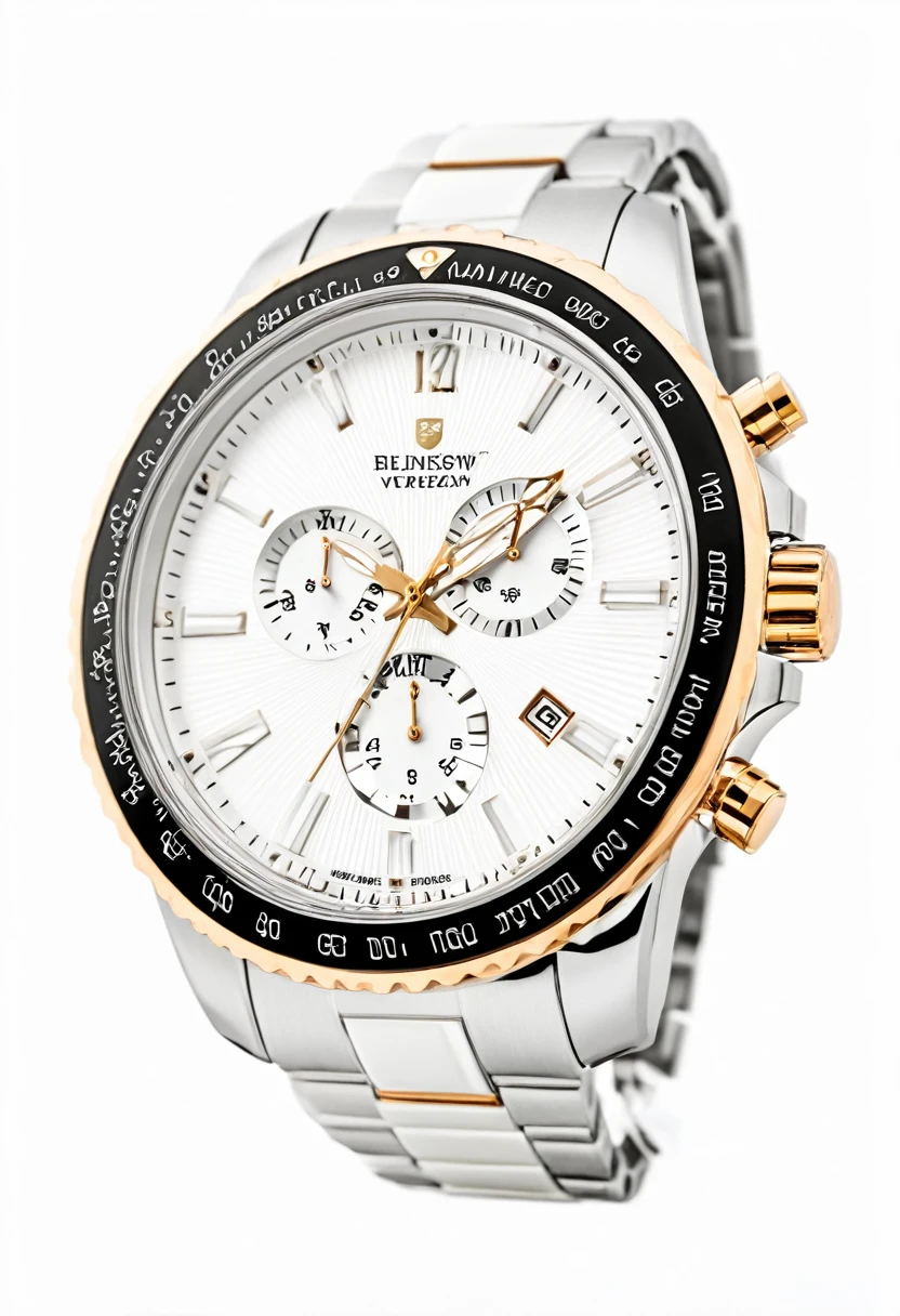 Luxury watch with white background