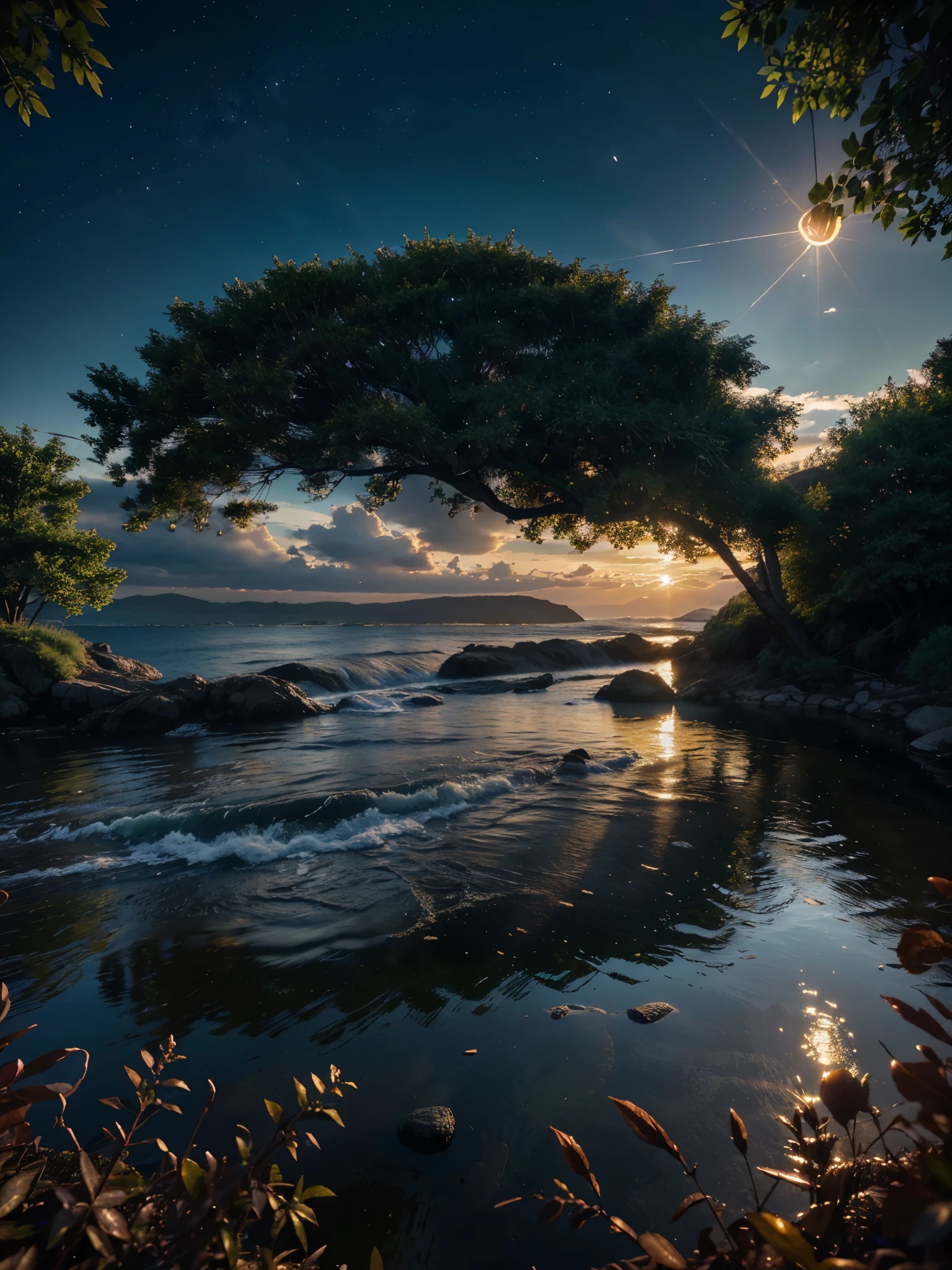 photorealistic landscape, natural landscape, naturey, Beleza Da naturey, Golden Sunset, Sky, Sky Power, Detailed Realistic Sunset, Cedars, Cedar, God's City, Heavens Realm, mountainscape, rivers of water, Sunset realism, Árvores naturey, Alone Men, man on his back, Man's Back, panorama, Alpha Male, Path to Heaven, heavenly, Detailed Realistic Image 8K, 16K Photorealistic Contrast, 8K Photorealistic Sharpness, 4K Photorealistic Cores, 16K Photorealistic Shadows, 8K Photorealistic Textures, 16K Photorealistic Texture, 4K Photorealistic Light, 4K PhotoRealism, FullHD 4K Detailed Contrast, detailed sharpness FullHD 8K, detailed sharpness FullHD 4K, detailed sharpness, 2K Detailed Colors, lifelike colors, FullHD Detailed Shadows, 4K Detailed Textures, detailed texture, padoru, Natural Beauty, chic