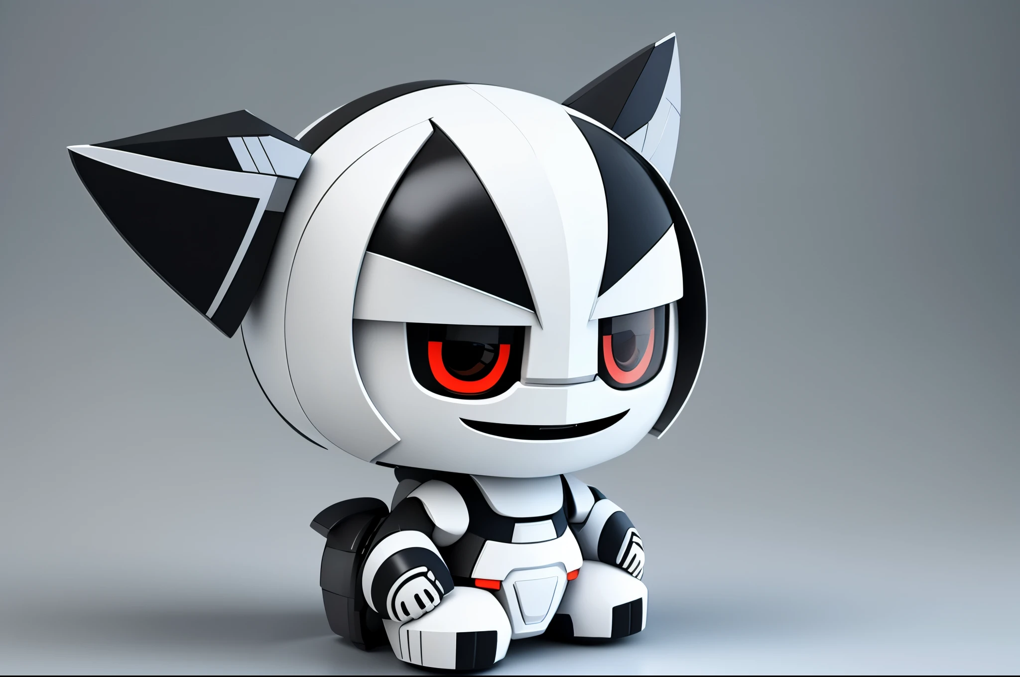 /I Chibi [SUBJECT], [COLOR PALLETE], 3d model vinyl toy, white background, front perspective, minimalistic, OC renderer, C4D
