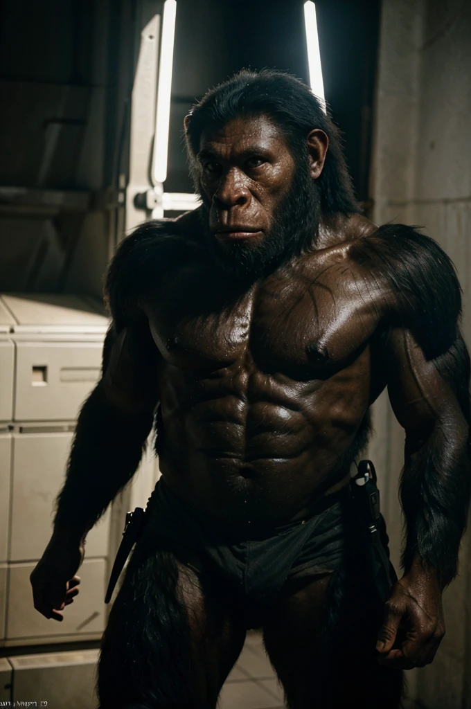 photo of a cross,Movie about ape soldiers fighting alien monsters + 1980 + cinematic shot + photo taken by ARRI, photo taken by canon, photo taken by fuji, photo taken by kodak + incredibly detailed, sharpen, details + professional lighting, film lighting + 35mm + anamorphic + lightroom + cinematography + artstation