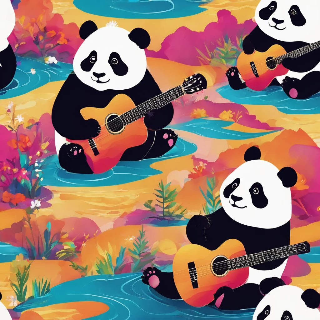 a panda, tocando Guitar à beira de um lake, style cartoon, swirly vibrant colors, fundo featuring paisagens montanhosas. (panda:2), (Guitar:1.5), (lake:1), (mountainscape:0.5). [[2]](https://POE.featuring/citation?message_id=213257525888&citation=2)  Você pode usar termos featuringo "hight contrast", "bright coloured" ou "soft lighting" to provide additional information about the desired style or appearance of the image. [[5]](https://POE.featuring/citation?message_id=213257525888&citation=5)