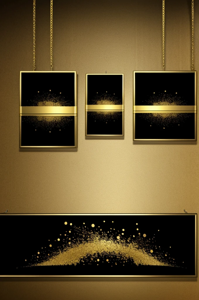 Gold and black banner