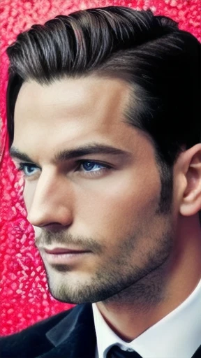 stylish German man focus on the face.
