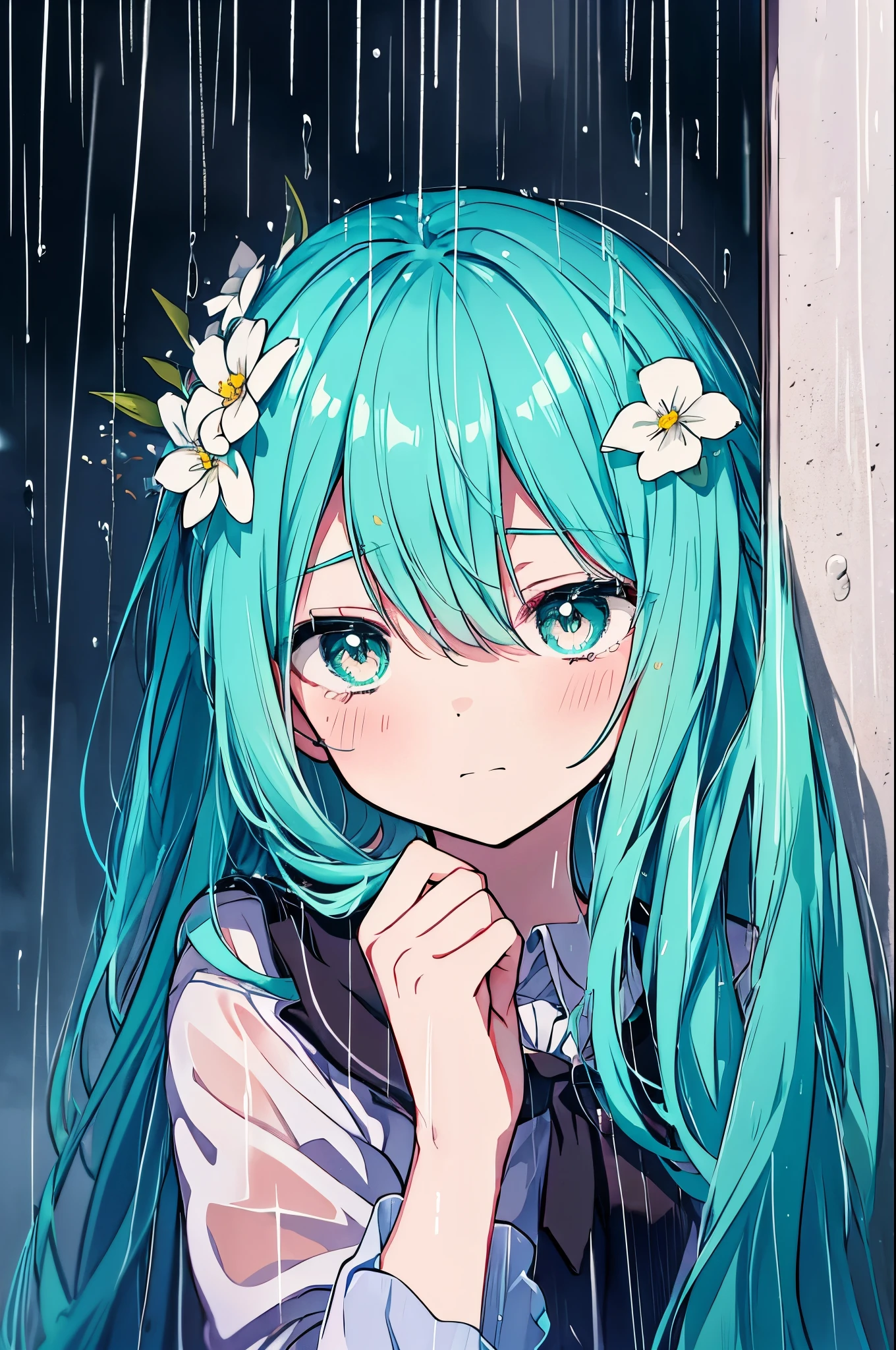 Under the Rain　Sing as if screaming　Hatsune Miku: Song of Sadness and Farewell　Chasing the dreams engraved in my heart　The sound of the rain pushes you forward　Tears in the rain　Sing as if screaming　Hatsune Miku Song of Love and Hope　I want to reach the heart of someone who is excited　This thought in the rain　Get stronger

In the rain　Sing as if screaming　Hatsune Miku: Song of Solitude and Courage　Push me forward, hold the key to open the door to tomorrow, in the rain　Believe in yourself even in the rain　Sing as if screaming　Hatsune Miku Sadness and Sorrow　With a song that blooms in my heart　Small flower in the rain　Growing in the rain　Sing as if screaming　Hatsune Miku: The Road to the Future　Dreaming about someone　Gentle feelings in the rain　Get stronger