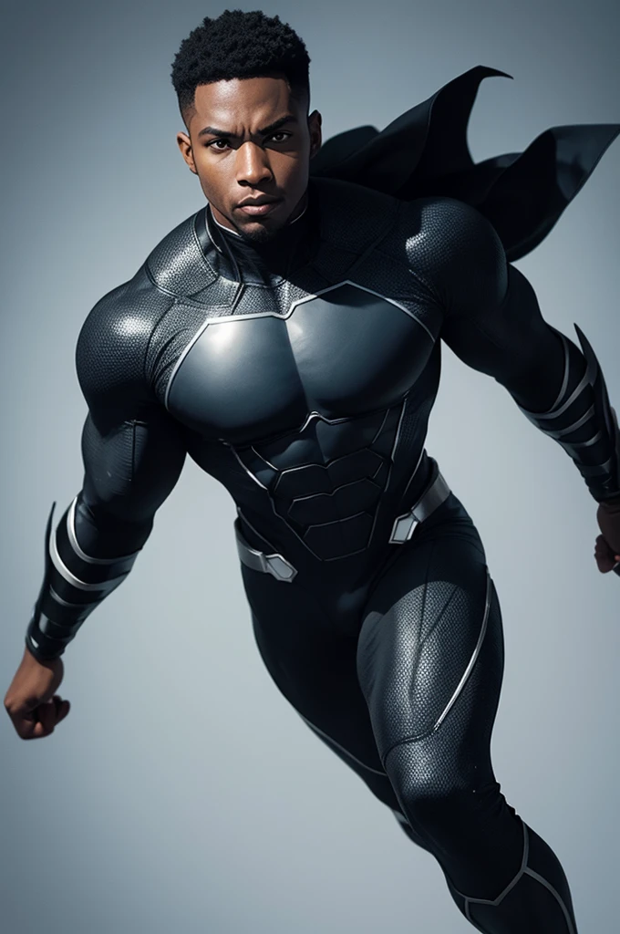 black superhero to draw simple