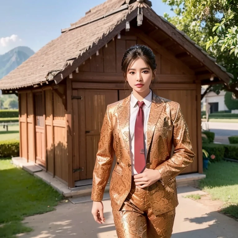 8k images, Shot with a high quality Fuji 45 camera., Pixels, best quality, Masterpiece:1.2), (realistic, photo-realistic:
1 woman,cute,Close-up of Araffe woman, ผู้หญิงlong hairชาวเอเชียตะวันออกเฉียงใต้ที่มีใบหน้ากลม, Large bust measures 38 inches., Warm light, morning sun, long hair,black eyes,abdominal muscles, The body is beautiful and strong., thick hips, rounded chest, (digital painting, HDR, high contrast), 3d, 8K, 45,000,000 pixcls, Open the aperture wide., professional lighting, Sony A7R4, 50 mm sitting lens. 2 long hairชาวเอเชียตะวันออกเฉียงใต้ที่มีใบหน้ากลม, Large bust measures 38 inches., Warm light, long hair,black eyes,abdominal muscles, The body is beautiful and strong., thick hips, rounded chest, (digital painting, HDR, high contrast), 3d, 8K, 45,000,000 pixcls,,