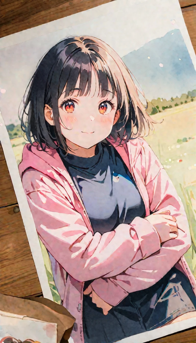 (8K, best quality, masterpiece)，watercolor (medium), 1girl, {Practical, original photo, Ultra-fine transparent, image, (Influenced by Yoshitaka Amano&#39;s style:1.6)}, Practical Light, Delicate skin, (Beautiful slim woman, 25 years old, Court Knight:1.5), Thin legs, Fine particles, Long white hair, Detailed fingers, Thin, Ecstasy expression, Dynamic and sexy pose, (Huge breasts:1.4), (Long skirt, Long red cape, boots:1.2),(Arcadia, Flower Storm, Many flowers:1.8), Unobscured，Beautiful scenery, (Flowers, Wind and Moon:1.5).