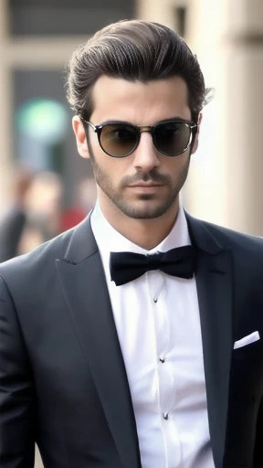 stylish jew man focus on the face.