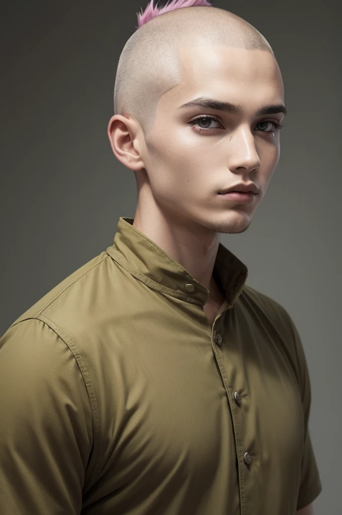 hero with shaved hair to color