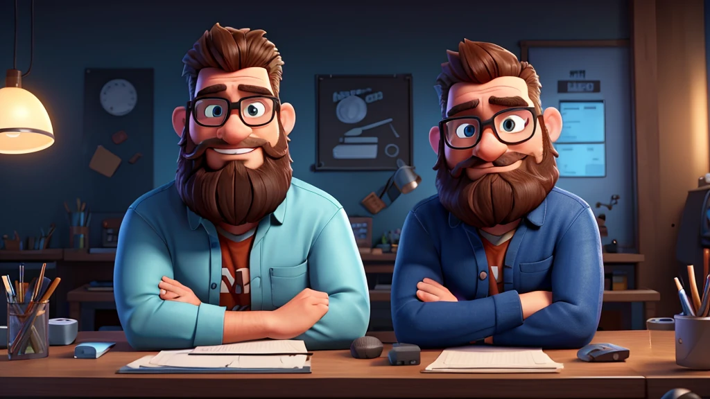 max , a macho big geek , with a hipo beard sitting at a table with a laptop and a microphone, unsplash, realism, , in a streamer studio room, neon ambiance , looking to camera, a photo of a man, portrait shot 8 k, photo portrait, looking towards the camera , ultra detail, high resolution, ultra detailed, best quality, amazing, top quality, extremely detailed CG unity 8k wallpaper, cinematic lighting.