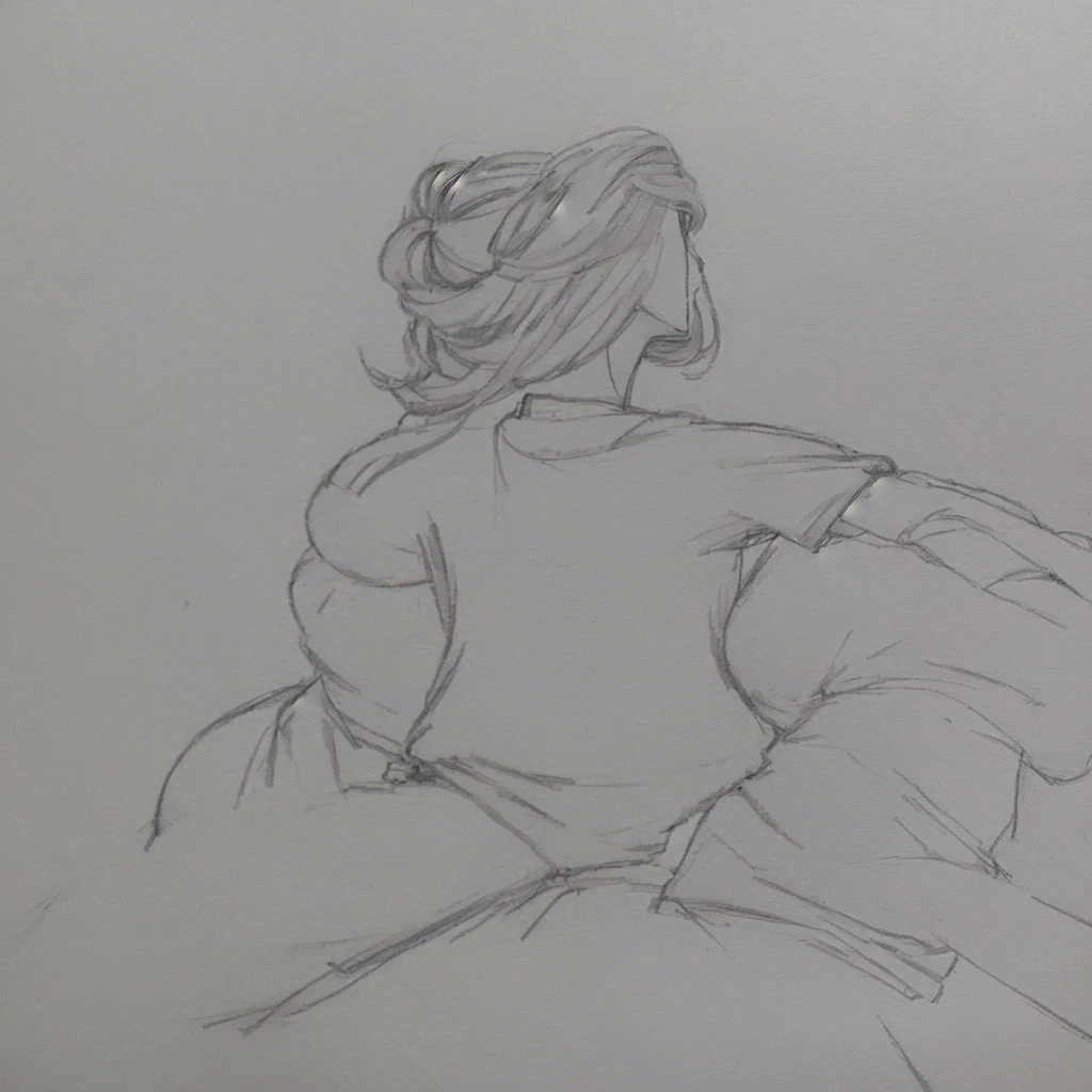 Drawing of a woman, sitting on a man's groin, loose pencil sketch, sketch, anime sketch, Sketch of a girl, Matte sketch, sitting posture, everyday pose, relaxed posture, thinking pose, quick sketch, Humble pose gesture, old sketch, sitting in the living room, sitting on the couch, woman sitting, fine art sketch, , in shorts and a T-shirt, headband in the shape of cat ears, lustful face
