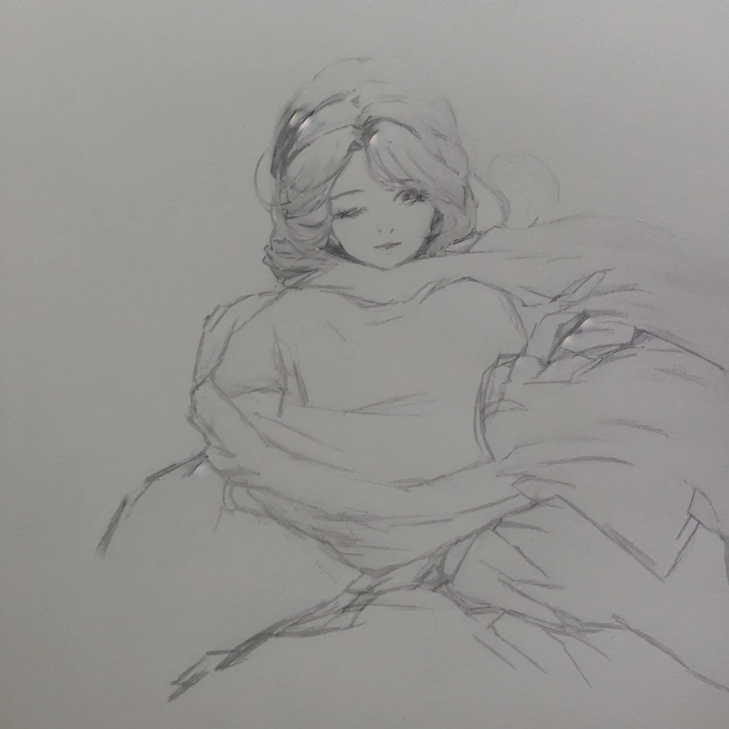 Drawing of a woman, sitting on a man&#39;s groin, loose pencil sketch, sketch, anime sketch, Sketch of a girl, Matte sketch, sitting posture, everyday pose, relaxed posture, thinking pose, quick sketch, Humble pose gesture, old sketch, sitting in the living room, sitting on the couch, woman sitting, fine art sketch, , in shorts and a T-shirt, headband in the shape of cat ears, lustful face