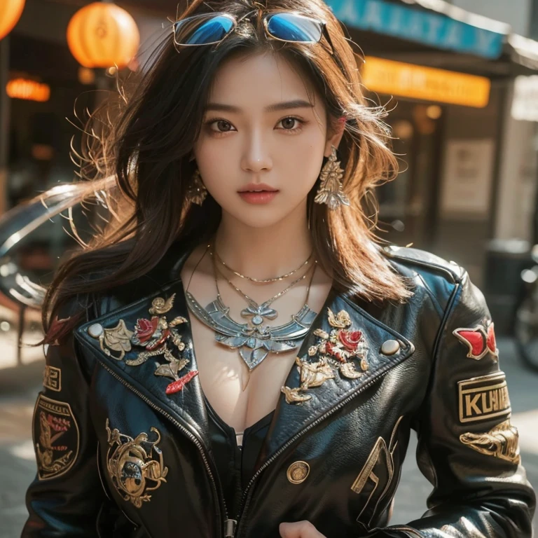 Anime girls in real life, Chinese girl, anime cosplay, Thai girl anime,very large breasts, Haraf looks at the camera, perfect has a round face, A well-maintained model., Beautiful picture, warm light, Young Southeast Asian woman with a round face, 3-D profile picture, 8K, 45,000,000 pixcls, realistic light colors, beautiful asian girl, charming anime, Comfortable pose, Real-life anime Asian girls, attractive beautiful woman, perfect body, Freestyle. Photo of a beautiful Asian woman., The character is in her natural pose.,