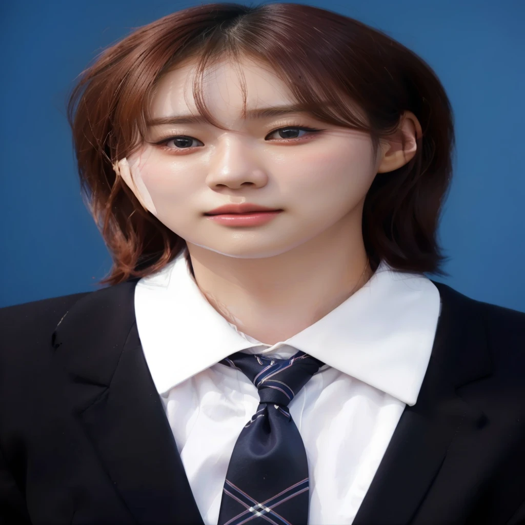 Image of a woman with a tie and suit, a Hyper realistic , jaeyeon nam, sun yunjoo, kim doyoung, female korean idol portrait, kim hyun joo, Hyper realistic , kpop idol portrait, heonhwa choe, Lee Ji Eun, Lee Ji Eun, parque me