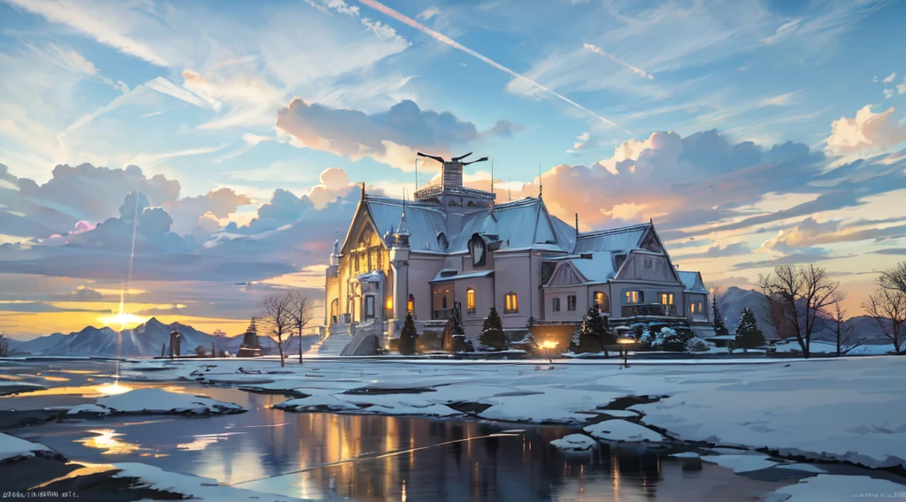 (Ultra-realistic:1.2), High resolution, (Bright colors, High resolution:1.1), (Sharp focus:1.1), (Physically Based Rendering:1.1), Tyndall effect, Colorful lights, (((Light shines through the gaps in the clouds))), Beautiful perspective, Contrasting Shadows, moving composition, Realistic landscape, unique configuration, Soft texture, Intricate details, Mysterious atmosphere, An artistic exploration of light and shadow,Golden dazzling light、Sunlight reflecting off the salt lake、A world view that will captivate all who see it、