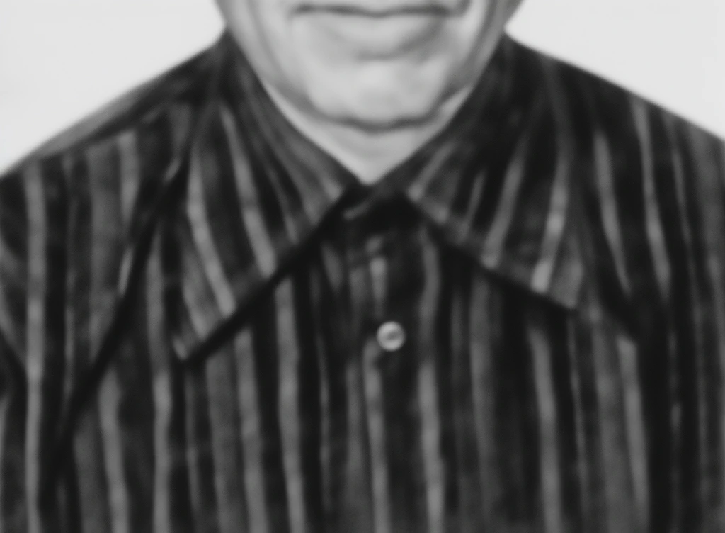A closeup of a black and white photo of a man with a messy face, retrato do homem feito do gelo, Directed by: Sigmar Polke, Ed Repka, pollock fotorrealista, face fotorrealista, Halftone printing, Retrato feito de tinta, Anton, efeito meio-tom, pintura no rosto em escala de cinza, Frank Frazzeta