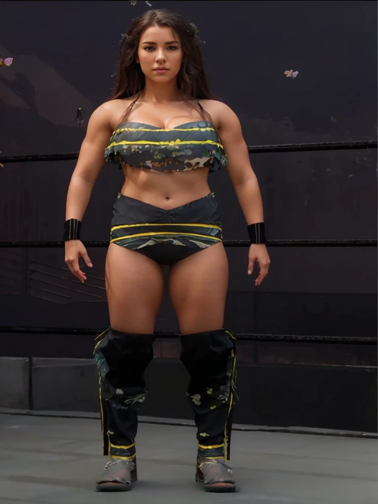 realistic render, photorealistic, 4k, 8k, high quality, hyper detailed, ultra detailed, intricate details, extremely detailed, sharp focus, cinematic lighting, dramatic lighting, volumetric lighting, beautiful lighting, photographic lighting, natural lighting, realistic skin, realistic hair, realistic clothing, elegant woman, beautiful woman, young woman, woman with long hair, woman in a garden, woman standing in a garden, detailed facial features, beautiful eyes, beautiful lips, beautiful nose, delicate facial features, intricate hairstyle, gorgeous dress, flowing dress, warm colors, vibrant colors, rich colors, lush foliage, flowers, blooming flowers, butterflies, serene, peaceful, tranquil, dreamy, ethereal, fantasy, magical, elegant, graceful