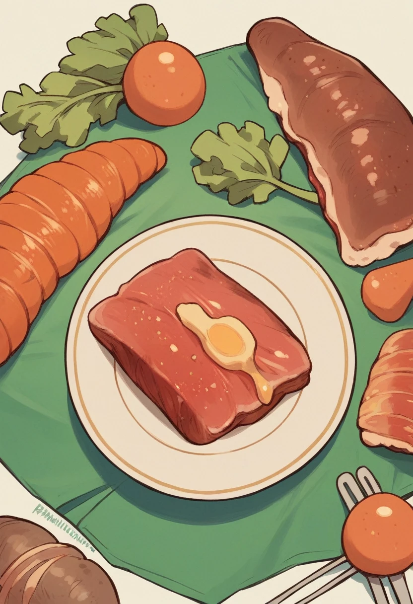 nutritionist, speaking about healt, meat, vegetables